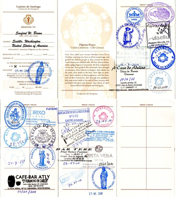 Via de la Plata credencial 2010 (from Puebla de Sanabria)