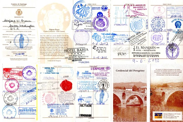 2012 Credential from Camino del Norte