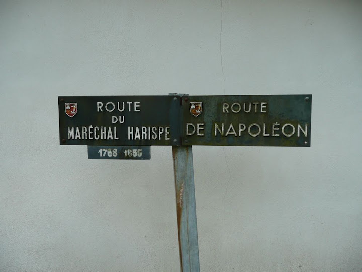 Sign post on Route Napoleon