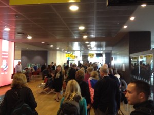 Inside the Reykjavik airport.
