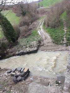 Impassable stream near Gubbio